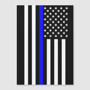 Thin Blue Line Graphic op Amerikaanse vlag