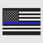 Thin Blue Line Graphic op Amerikaanse vlag (Voorkant)