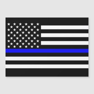 Thin Blue Line Graphic op Amerikaanse vlag