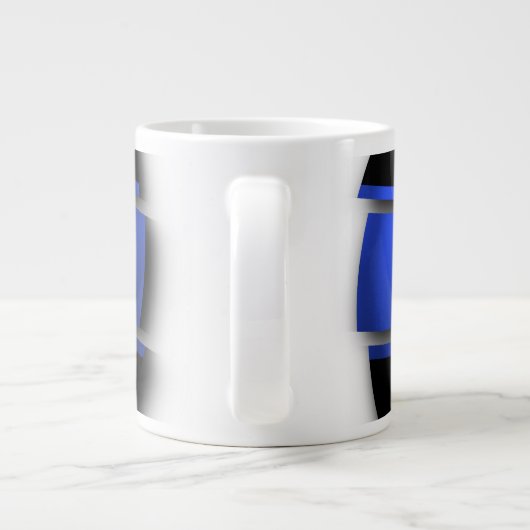 Thin Blue Line Grote Koffiekop (Achterkant)