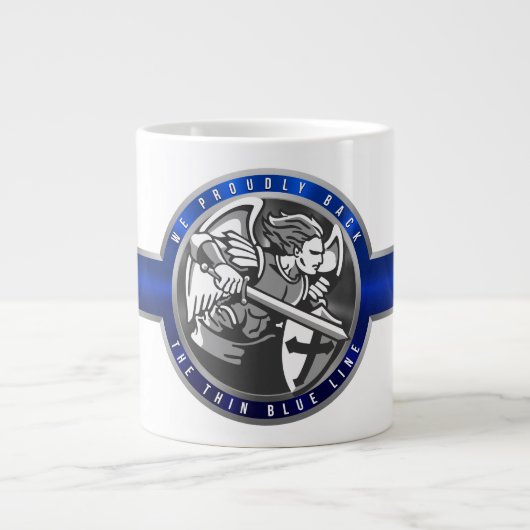 Thin Blue Line Grote Koffiekop (Voorkant)