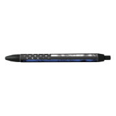 Thin Blue Line Grunge Flag Law Enforcement Pen (Voorkant)