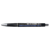 Thin Blue Line Grunge Flag Law Enforcement Pen (Voorkant)