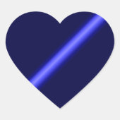Thin Blue Line Hart Sticker (Voorkant)