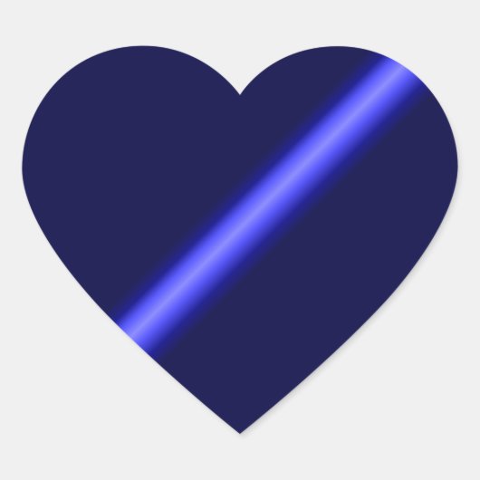 Thin Blue Line Hart Sticker (Voorkant)