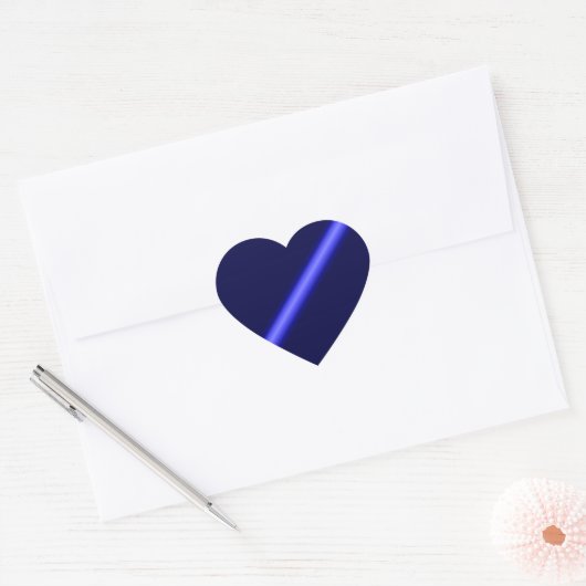 Thin Blue Line Hart Sticker (Envelop)