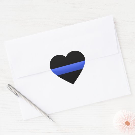 Thin Blue Line Hart Sticker (Envelop)