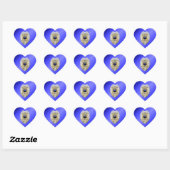 Thin Blue Line Hart Sticker (Vel)