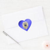 Thin Blue Line Hart Sticker (Envelop)