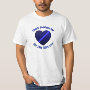 Thin Blue Line Heart T-shirt