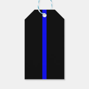 Thin Blue Line Herdenking op een Cadeaulabel