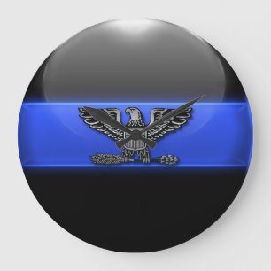 Thin Blue Line - Hoofd politie Eagle Insignia Grote Klok