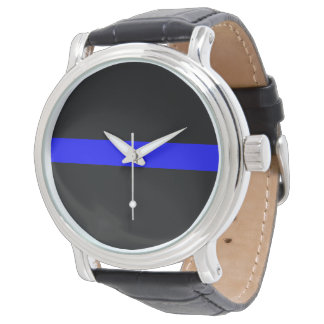 Thin Blue Line Horloge voor Heren