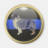Thin Blue Line Ik ben een Sheepdog Magneet (Voorkant)