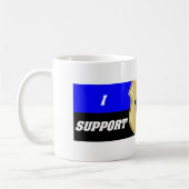 Thin Blue Line, ik steun politie Koffiemok (Links)