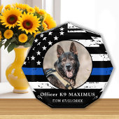 Thin Blue Line K9 agent Politie Dog Memorial Fotoblokken