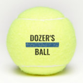 Thin Blue Line K9 Politie Dog Name Persoonlijk Tennisballen (Voorkant)