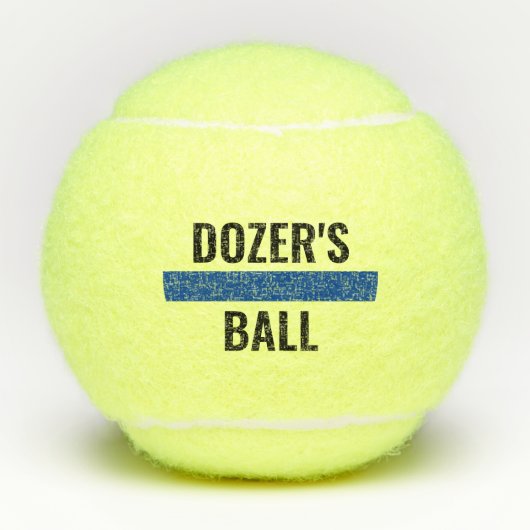 Thin Blue Line K9 Politie Dog Name Persoonlijk Tennisballen (Voorkant)