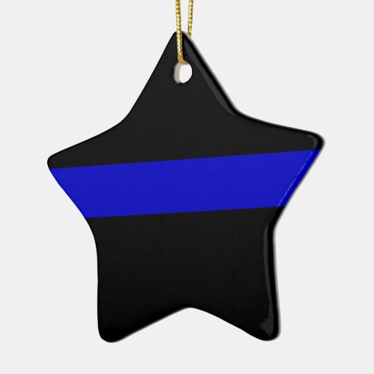 Thin Blue Line Keramisch Ornament (Links)