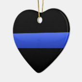 Thin Blue Line Keramisch Ornament (Links)
