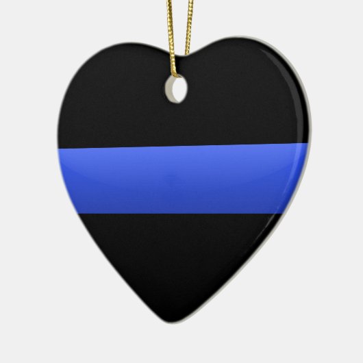 Thin Blue Line Keramisch Ornament (Links)