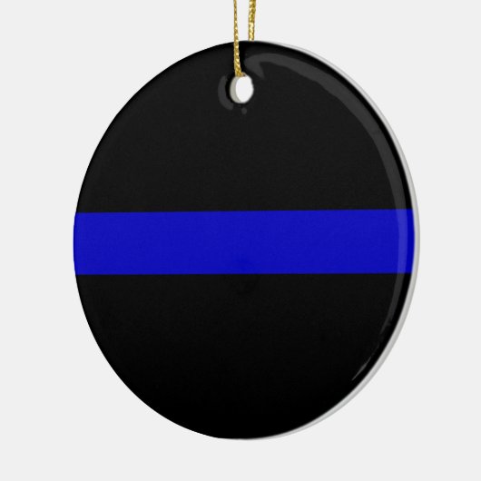 Thin Blue Line Keramisch Ornament (Links)