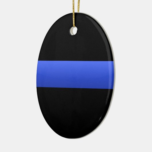Thin Blue Line Keramisch Ornament (Links)