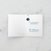 Thin Blue Line-kerstwetpolitie Feestdagen Kaart (Binnen)