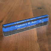 Thin Blue Line - Kiezen Desk Name plate Naambordje (Zijkant)