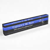 Thin Blue Line - Kiezen Desk Name plate Naambordje