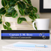 Thin Blue Line - Kiezen Desk Name plate Naambordje