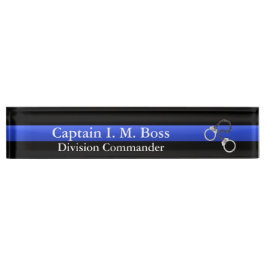 Thin Blue Line - Kiezen Desk Name plate Naambordje