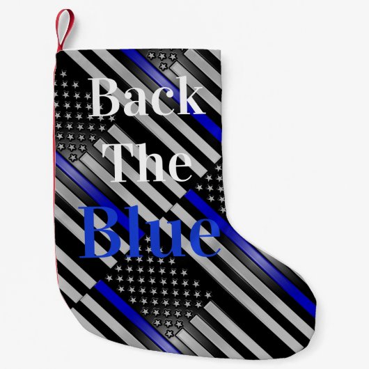 THIN BLUE LINE KLEINE KERSTSOK (Voorkant)