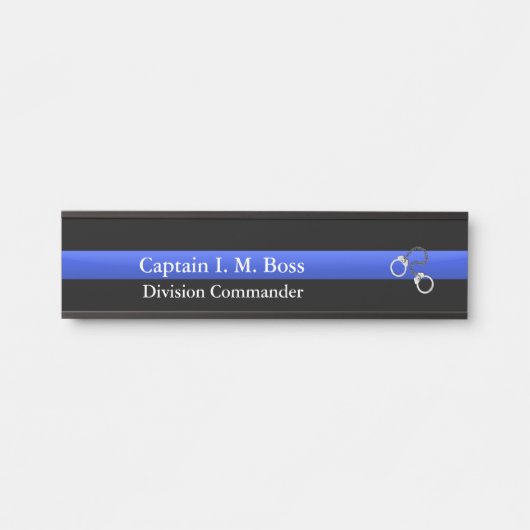 Thin Blue Line - Kluisters Deurbordje (Voorkant)