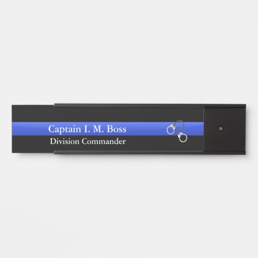 Thin Blue Line - Kluisters Deurbordje (Voorkant)