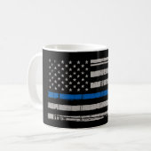 Thin Blue Line Koffiemok (Voorkant links)