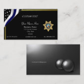 Thin Blue Line Las Vegas PD Badge Visitekaartje (Voorkant / Achterkant)