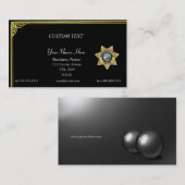 Thin Blue Line Las Vegas PD Badge Visitekaartje (Voorkant / Achterkant)