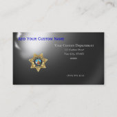 Thin Blue Line Las Vegas PD Badge Visitekaartje (Voorkant)