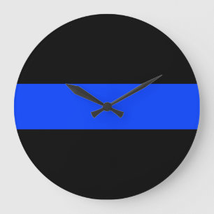 Thin Blue Line Law Enforcement Clock Grote Klok