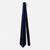 Thin Blue Line Law Enforcement Custom Initialen Stropdas (Voorkant)