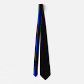 Thin Blue Line Law Enforcement Custom Initialen Stropdas (Achterkant)