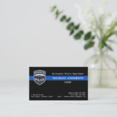 Thin Blue Line Law Enforcement Custom Logo Police Visitekaartje (Staand voorkant)