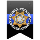 Thin Blue Line Law Enforcement Family Badge Vlaggetjes (Derde vlag)