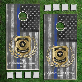 Thin Blue Line Law Enforcement Family Custom
