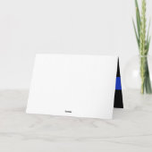 Thin Blue Line Law Enforcement Kaart (Achterkant)