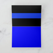 Thin Blue Line Law Enforcement Kaart (Binnen)