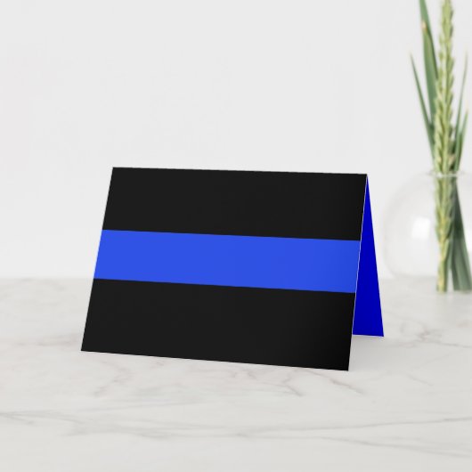 Thin Blue Line Law Enforcement Kaart (Voorkant)