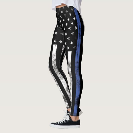 Thin Blue Line Law Enforcement Leggings (Links)
