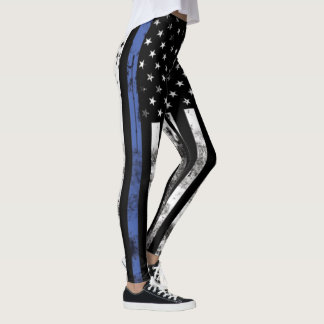 Thin Blue Line Law Enforcement Leggings